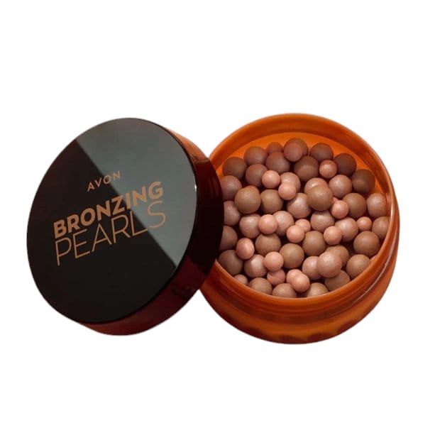 Avon bronzing pearls warm glow adds a natural sunkissed radiance to your skin with a perfect shimmer