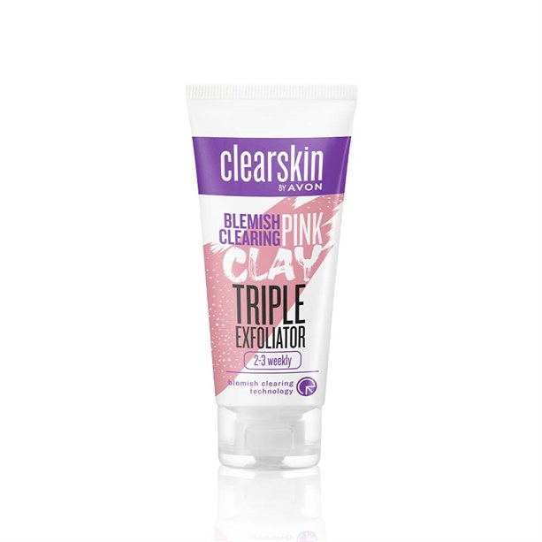 Avon Clearskin Blemish Clearing Pink Clay Triple Exfoliator